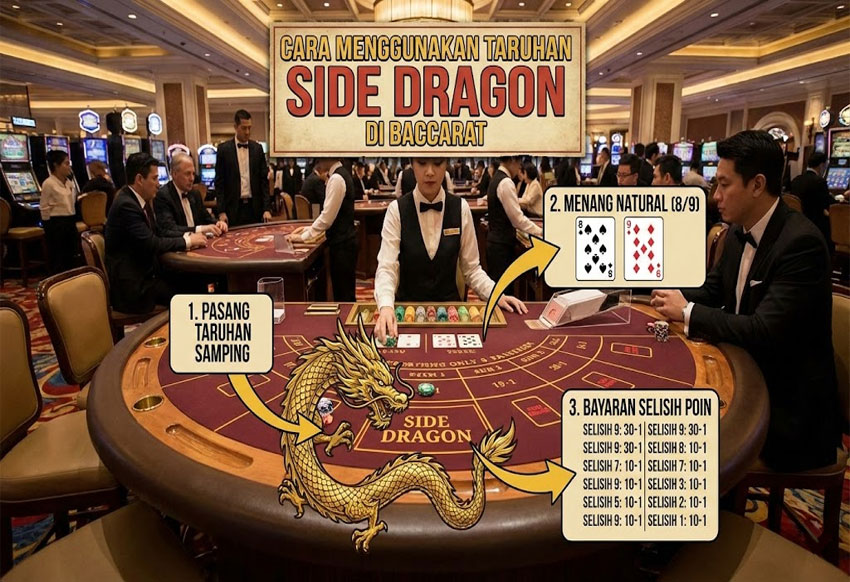 Cara Menggunakan Taruhan Side Dragon di Baccarat