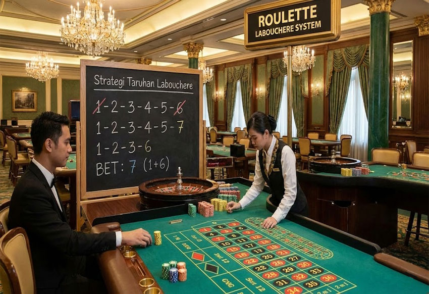 Strategi Taruhan Labouchere di Roulette
